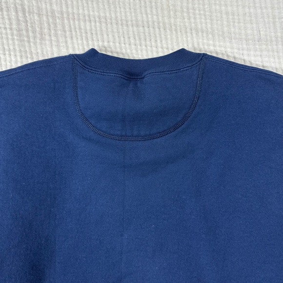 Vintage Russell Athletic Blank Crewneck Sweatshirt XL Made USA Colorblock 90s - Picture 7 of 8